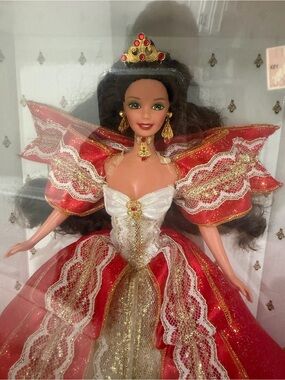Barbie Red and Gold Holiday Princess Doll